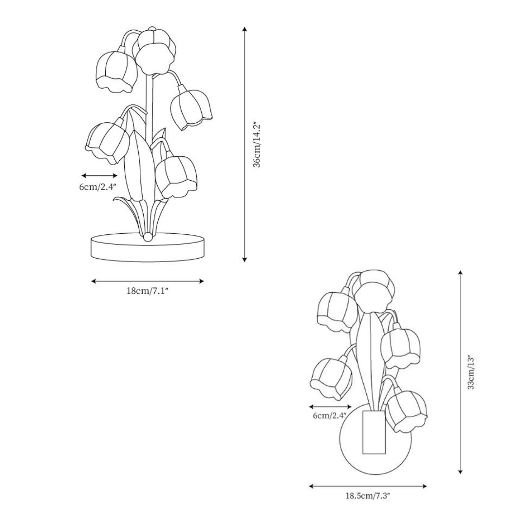 Lampe Fleur d'Orchidée