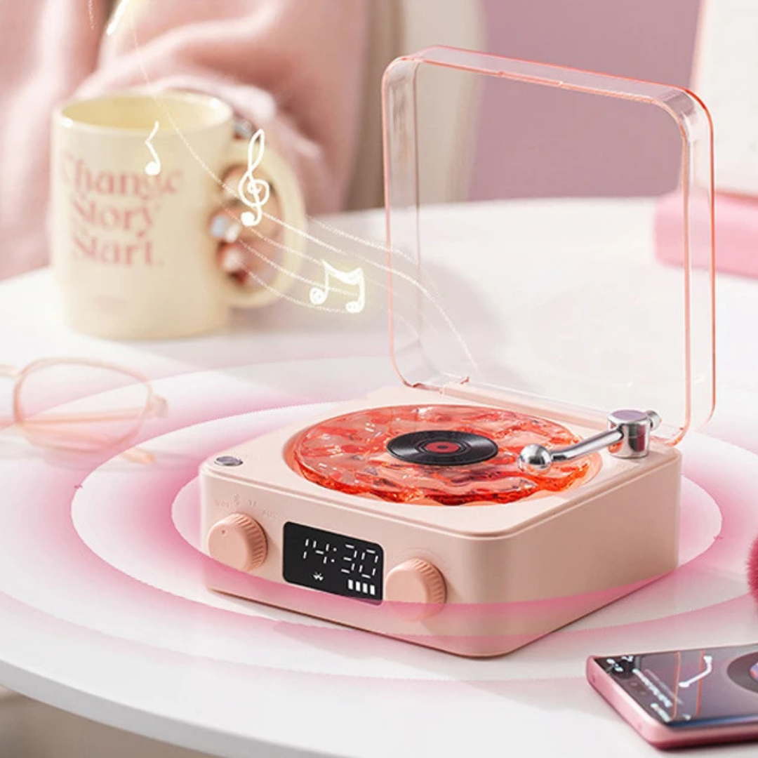 Enceinte Vinyle Rétro WaveTune