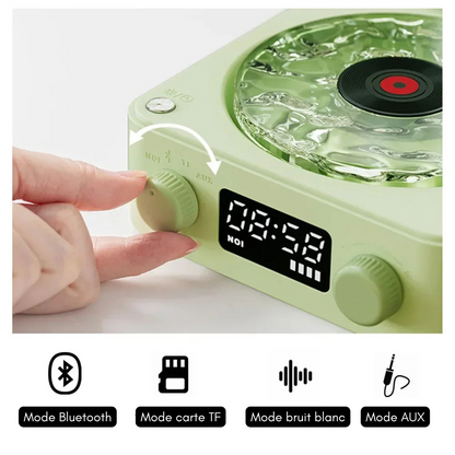 Enceinte Vinyle Rétro WaveTune