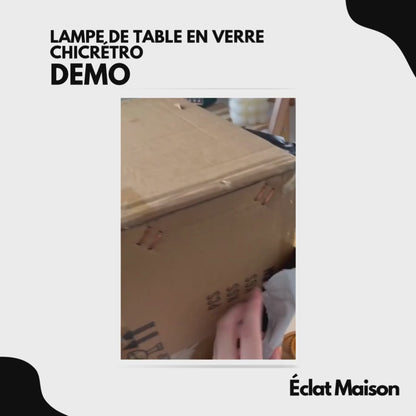 Lampe de Table en Verre ChicRétro